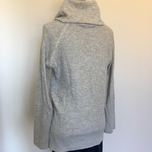 LOFT Waffleknit Cowl Neck Tunic Sweater, size Medium❤️ - Picture 6 of 13